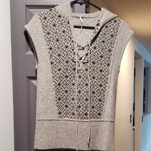 Free People Wool Lace-up Vest